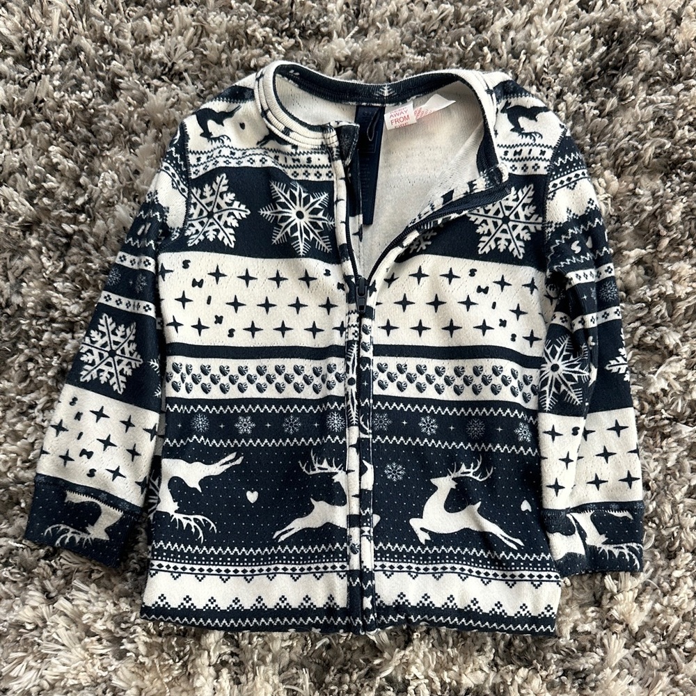 Skims Cozy Reindeer Patterned Onesie - Picture 6 of 6